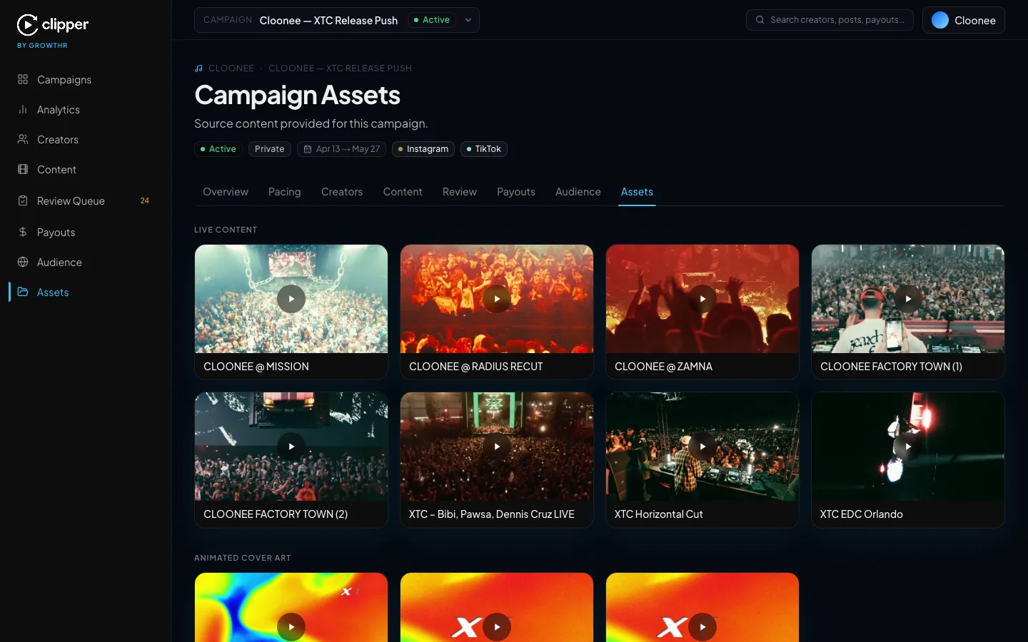 The Growthr Content Engine preview